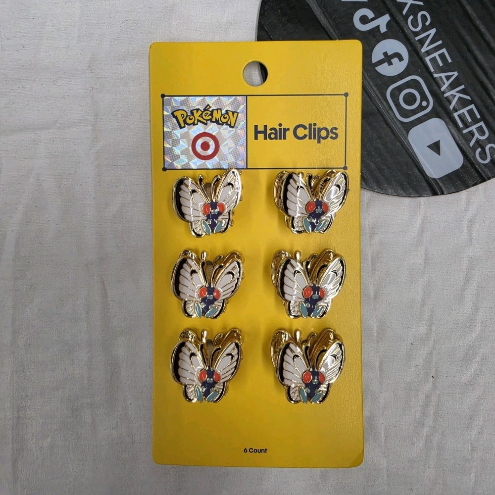 Target x Pokemon Butterfree Butterfly Hair Clips New